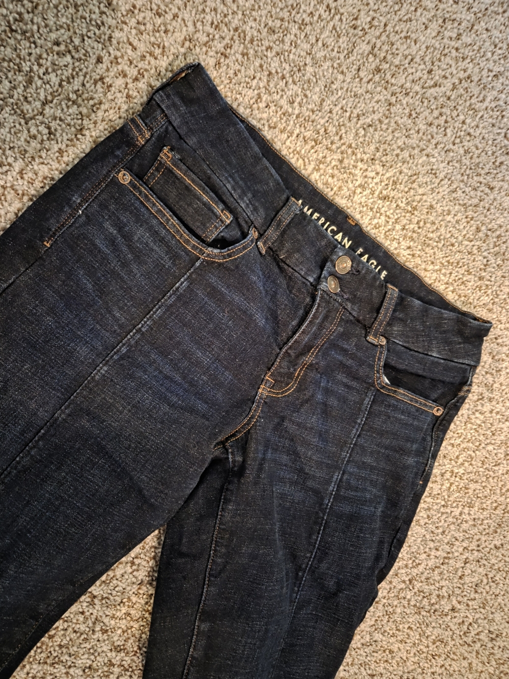 American Eagle Outfitters Curvy Kick Boot Jeans - Blue - Picture 3 of 5